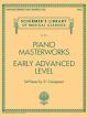 Schirmer's Library Of Musical Classics Volume 2112: Piano Masterworks - Early Advanced