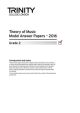 Trinity College London Theory Model Answers Paper (2016) Grade 2