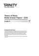 Trinity College London Theory Model Answers Paper (2016) Grade 5