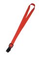 Ukulele Strap Nylon Webbing LG 1" Red - Sling/Hook
