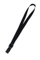 Ukulele Strap Nylon Webbing LG 1" Black - Sling/Hook