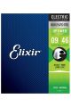 Elixir Optiweb Nickel Plated Custom Light 09-46