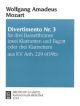 Divertimento No.3 K229: Clarinet Or Bassethorn Trio
