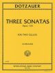 3 Sonatas Cello Duet (International)