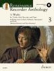 Renaissance Recorder Anthology Vol.3 31 Works For Treble Recorder & Piano Book & Audio