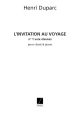 Invitation Au Voyage N 1: Voice & Piano (Salabert)