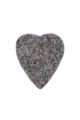 Ukulele Plectrum: Felt Tones Heart Grey Wool Felt