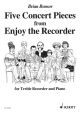 5 Concert Pieces: Treble Recorder Part