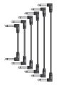 Lead: Cable: Chord Patch Lead: 0.5M: Set Of 6 Black