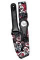 TGI Guitar Strap - Red Skeleton
