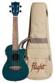 Flight DUC380 CEQ Electro Acoustic Gemstone Topaz Concert Ukulele
