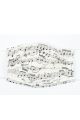 Face Covering Music Design Sheet Music(Cotton) 18,5*9,5 Cm