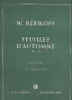 Feuilles D'automne, Op.29 Piano (Forberg)
