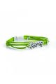 Green Music Score Small Leather Bracelet