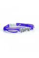 Purple Music Score Small Leather Bracelet