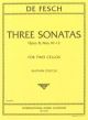 Three Sonatas Cello Duet (International)