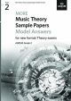 ABRSM More Music Theory Sample Papers Model Answers: Grade 2 (2020)
