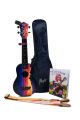 Flight TUSEE Elise Ecklund Sunset Travel Soprano Ukulele Bundle