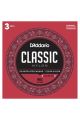 D'Addario Classical Guitar Classic Nylon Normal Tension - 3 Pack