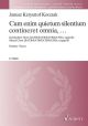 Cum Enim Quietum Silentium Contineret Omnia: Mixed Choir (SATB) (Schott)