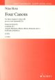 Four Canons For Three Women's Voices (Schott)