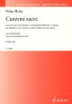 Canzoni Sacre For Children's Or Women's Choir (SMezA) And Organ (Schott)