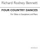 Four Country Dances Oboe Or Sop Sax & Piano (Novello)