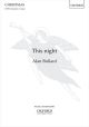 This Night: Vocal Satb & Piano (OUP)