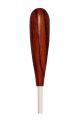 Montford 14" White Lacquer Tapered Pau Rosa Handle Baton