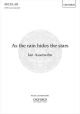 As the rain hides the stars for SATB unaccompanied