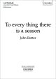 To Every Thing There Is A Season For SATB And Piano Or Chamber Orchestra