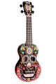 Mahalo Art Series Black Skull Soprano Ukulele
