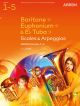 ABRSM Scales For Baritone, Euphonium & Eb Tuba Bass Clef Grade 1-5 From 2023