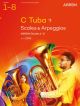 ABRSM Scales For C Tuba (bass Clef) Grade 1-8 From 2023