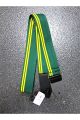Leathergraft Guitar Strap - Racing Green Canvas & Suede Ends 2"