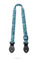 Ukulele Strap Nylon Webbing LG 1" Water - Button End