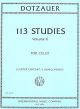 113 Studies Book 2 Cello Solo (International)