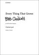 Every thing that grows for SATB, clarinet Part