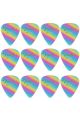 Fender 351 Shape Guitar Picks - Rainbow - Medium 12 Pack