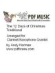 12 Days Of Christmas - Wind Ensemble - Faber Digital