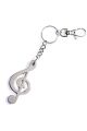 Key Ring Treble Clef: Metal