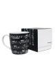 Notes Bone China Boxed Mug Arpeggio Black  (Boxed)