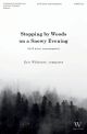 Stopping By Woods On A Snowy Evening SATB A Cappella
