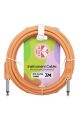 Kirlin Guitar Lead 3m/10f Pastel Mango Glow