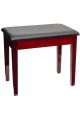 Montford Storage Piano Stool - Gloss Mahogany Finish