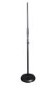 Microphone Stand - Straight. Round Heavy Base (TGI)