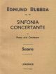 Sinfonia Concertante Opus 38 Orchestra And Piano Score