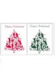 Christmas Tree Jazz - Red And Green Christmas Cards (Pack 10)