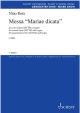 Messa Mariae Dicata: Mixed Choir (SSTTB) And Organ