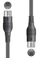 Citronic Midi Cable - Black - 0.75m